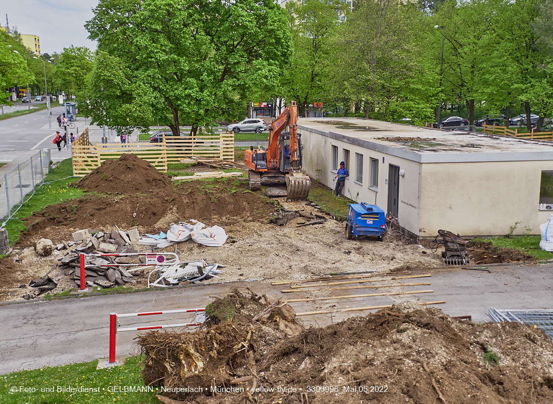 05.05.2022 - Baustelle am Haus für Kinder in Neuperlach